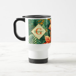 Personlig Vibrant Tropical jul Poinsettia Resemugg