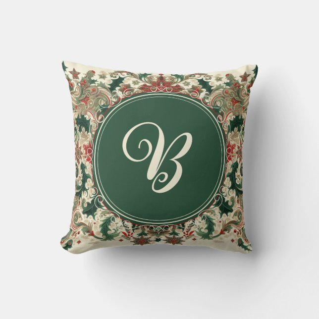 Personlig Victorian/Classic/Vintage-jul Kudde (Framsida)