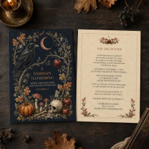 Personlig Victorian Samhain-korpinbjudan