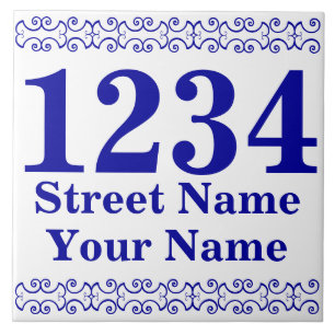Personlig Victorian Street Adress Tile Kakelplatta