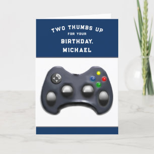 Personlig Video Gamer Birthday Card Kort