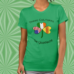 Personlig Vietnam Irland USA Shamrock Kvinnor T Shirt