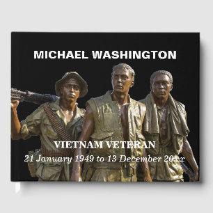 Personlig Vietnam Memorial Statue Guest Bok