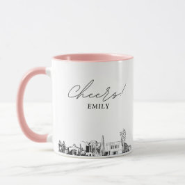 Personlig vigselkaffemugg från Mesa Skyline Mugg