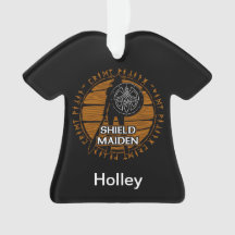 Personlig Viking Shield Maiden med körning