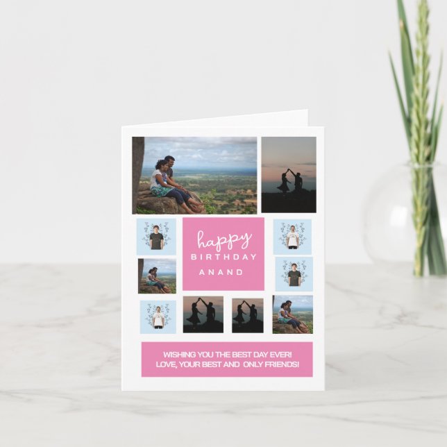 Personlig - Vikta Lyckönskningskort Kort (Framsida)