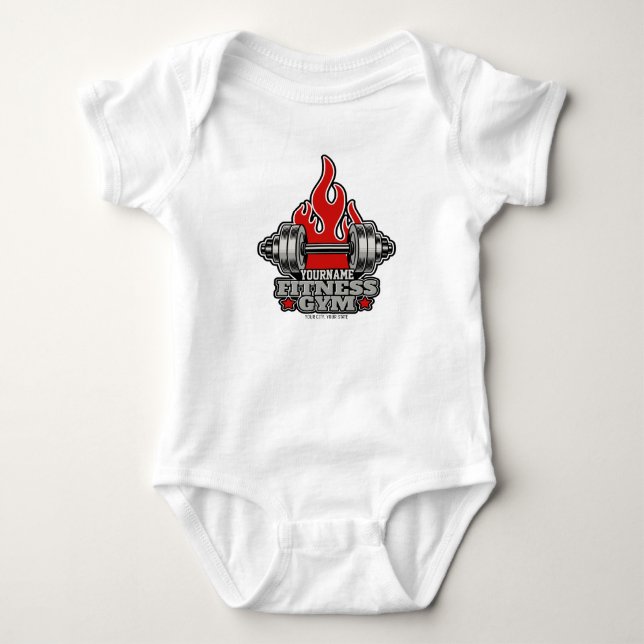 Personlig Viktning Höjdpunktsskylt Fitness Gym T Shirt (Framsida)