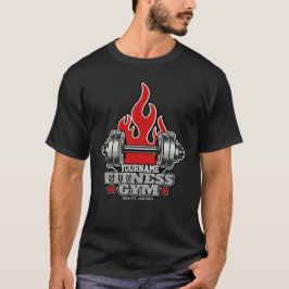 Personlig Viktning Höjdpunktsskylt Fitness Gym T Shirt