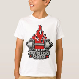 Personlig Viktning Höjdpunktsskylt Fitness Gym T Shirt