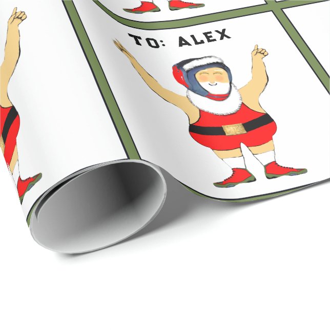 Personlig Vila jul Presentpapper (Rullad Hörn)