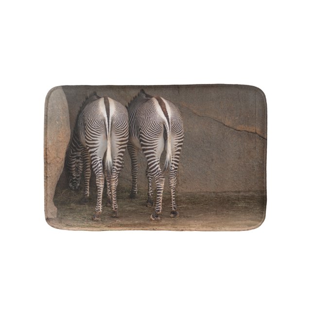 Personlig Vild Djurtigerbastrumma Badrumsmatta (Framsidan)