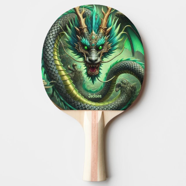 Personlig Vild Drak Pingisracket (Framsidan)