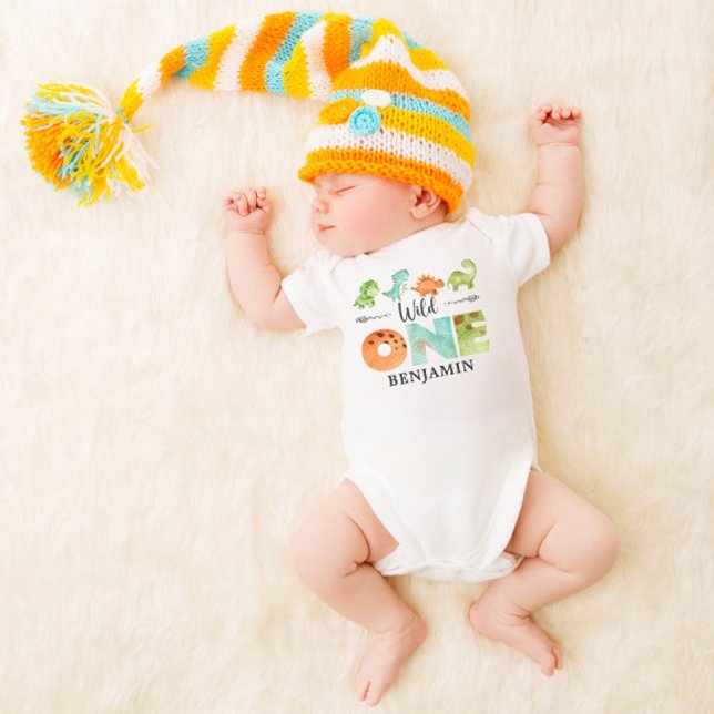 Personlig VILD EN Dinosaur första födelsedag T Shirt (Skapare uppladdad)