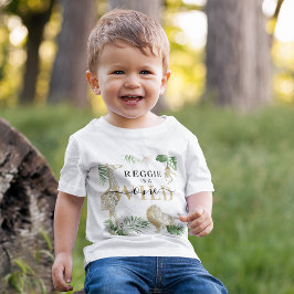 Personlig 'Vild En' Djungel/Safari T Shirt