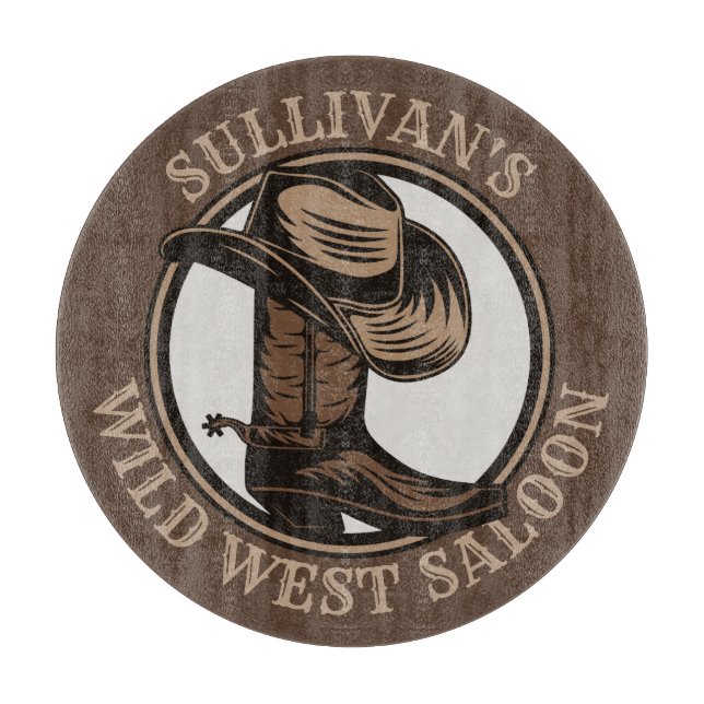 Personlig Vilda western Saloon Western CowboyBoots (Framsidan)