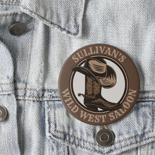 Personlig Vilda western Saloon Western CowboyBoots Knapp