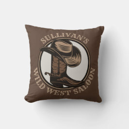 Personlig Vilda western Saloon Western CowboyBoots Kudde