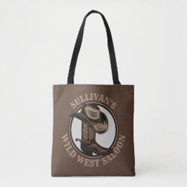 Personlig Vilda western Saloon Western CowboyBoots Tygkasse