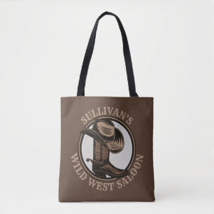 Personlig Vilda western Saloon Western CowboyBoots Tygkasse