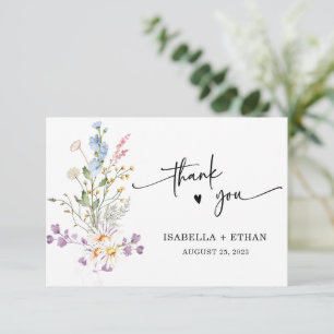 Personlig vildblomma Boho bröllop