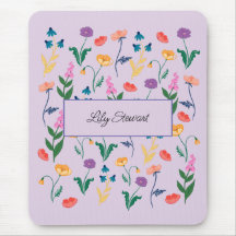 Personlig vildblomma Lavendel Musmatta