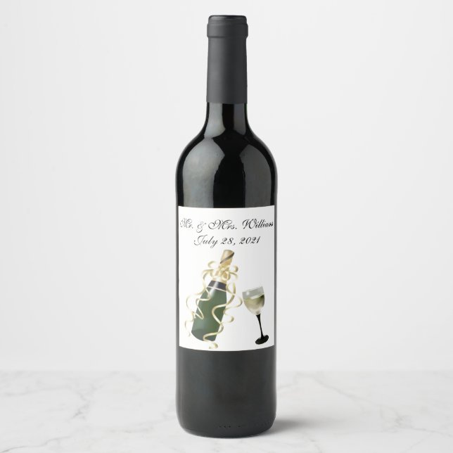 Personlig vin-etikett vinflaska etikett (Framsida)
