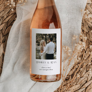Personlig Vin Flaska-etikett med foto Vinflaska Etikett