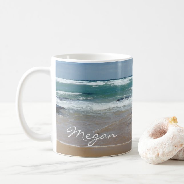 Personlig Vinkara persikokaffe Mugg (Med munk)
