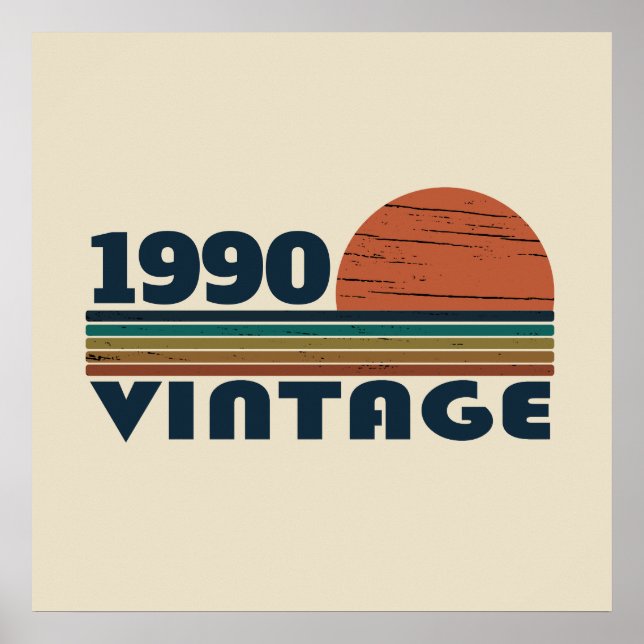 Personlig vintage 35-årsfest poster (Framsidan)