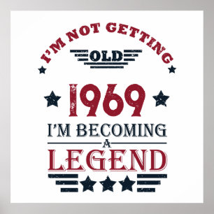 Personlig vintage 55-års födelsedagsfest poster