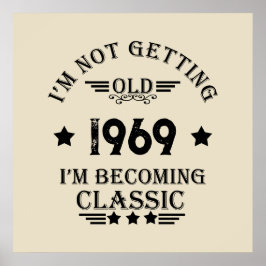 Personlig vintage 55-årsfest poster