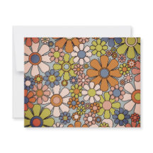 Personlig vintage 60-tal 70-tal estetisk blom- 