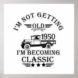 Personlig vintage 75:e födelsedag poster