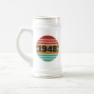 personlig vintage 75:e födelsedag sejdel