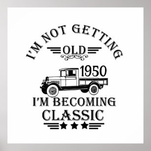 Personlig vintage 75:e födelsedagskalkyl poster