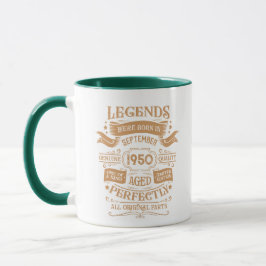 Personlig vintage 75:e födelsedagstwhiskey tema mugg