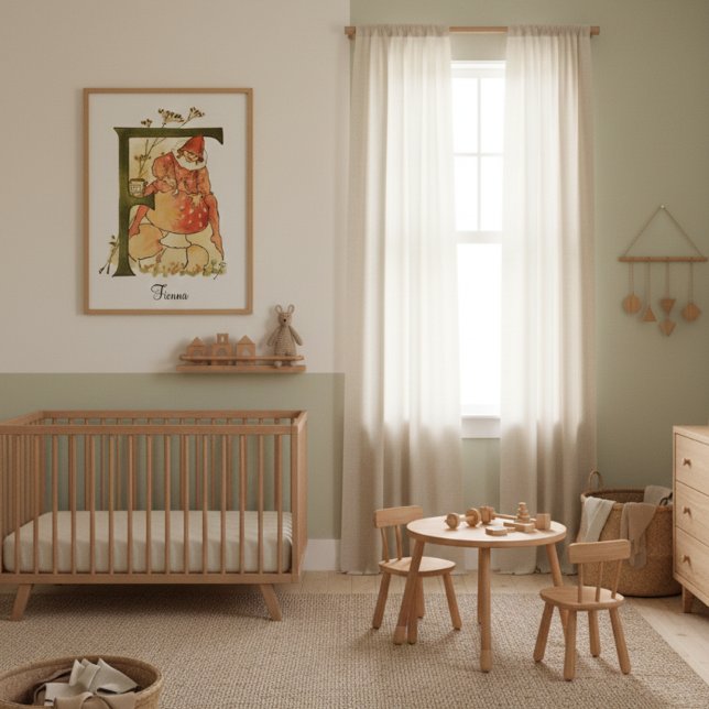 Personlig Vintage Alphabet Brev F Poster (Skapare uppladdad)