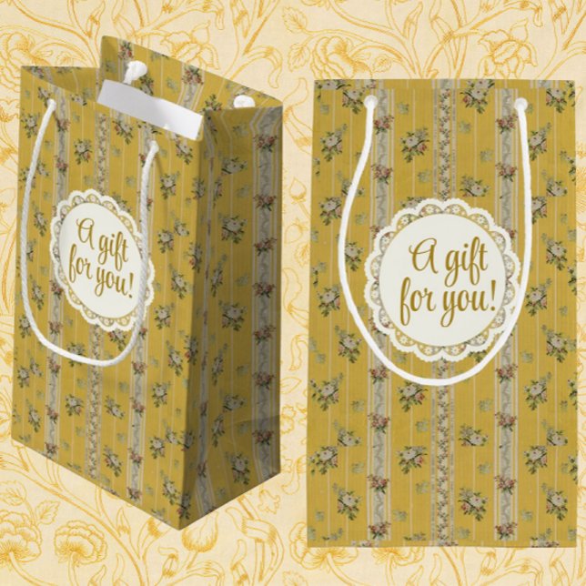 Personlig vintage-antik tapet gul  (Personalize it!)