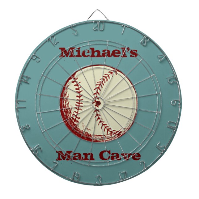 Personlig Vintage Baseball Dartboard Piltavla (Framsidan)