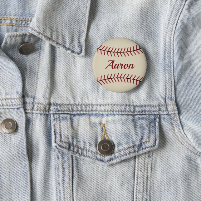 Personlig Vintage Baseball Knapp  (In Situ)