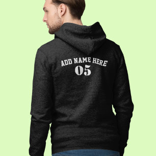 Personlig Vintage Baseball Namn Number Retro Hoodie