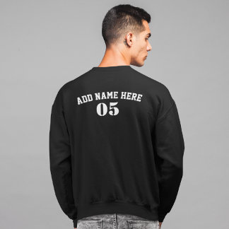 Personlig Vintage Baseball Namn Number Retro Lång Ärmad Tröja