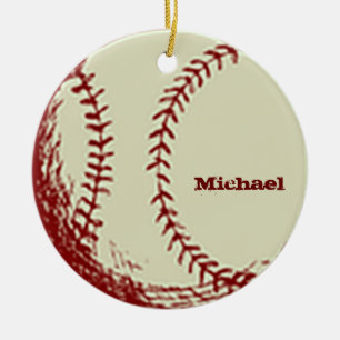 Personlig Vintage Baseball Ornament