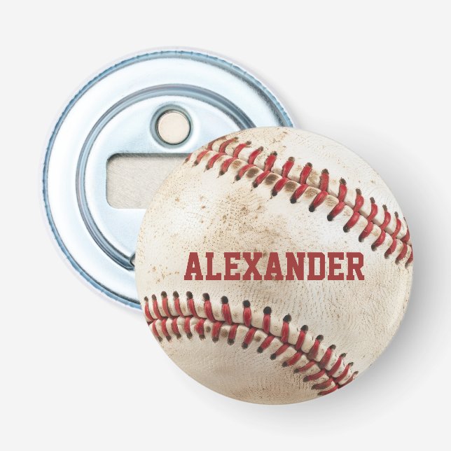 Personlig Vintage Baseboll Flasköppnare (Framsidan)