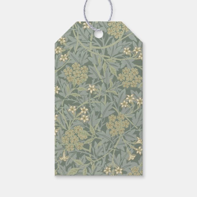 Personlig Vintage Blommigt Viktorian Era Presentetikett (Framsidan)