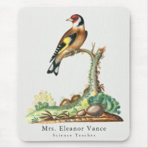 Personlig Vintage Botanisk Fågel Lärare
