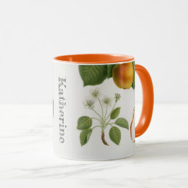 Personlig Vintage Botanisk päronfrukt Blommar Fruk Mugg