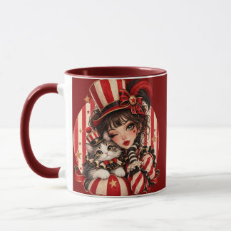 Personlig Vintage Cirkus Jul Kaffe Mugg