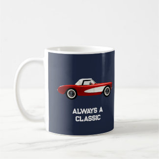 Personlig Vintage Classic Corvette Kaffemugg