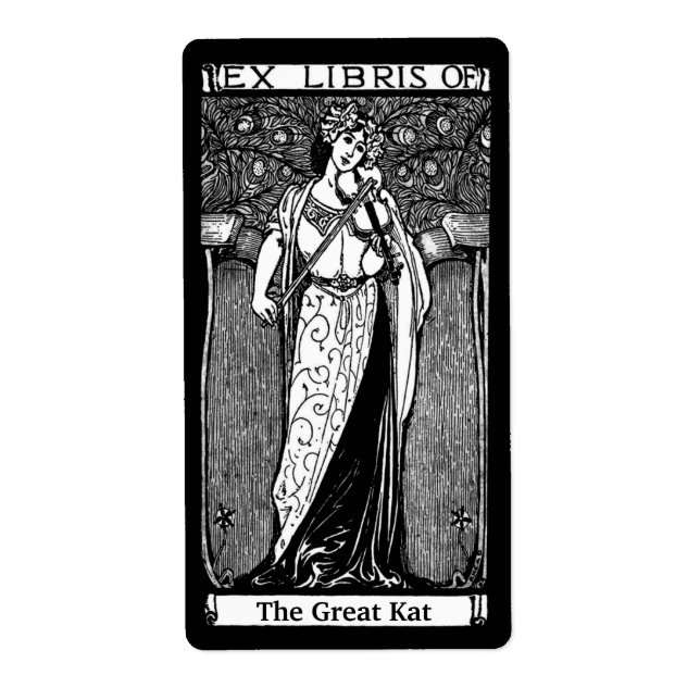 Personlig Vintage Dam Fraktsedel (Framsidan)